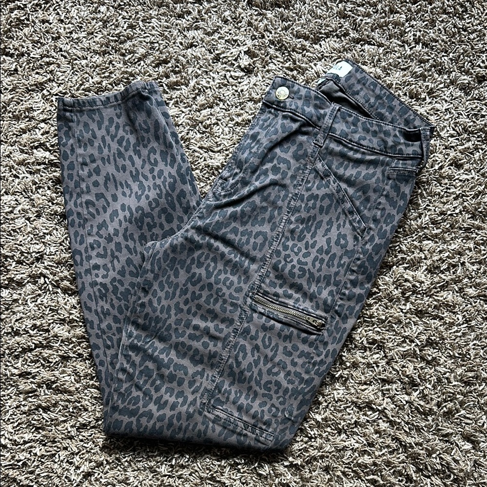 Pistola Leopard Print Skinny Jeans